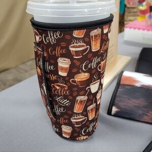 20 oz Coffee Insulated Cup Cover Sip Sleeve Fits 20-32 oz Cup
